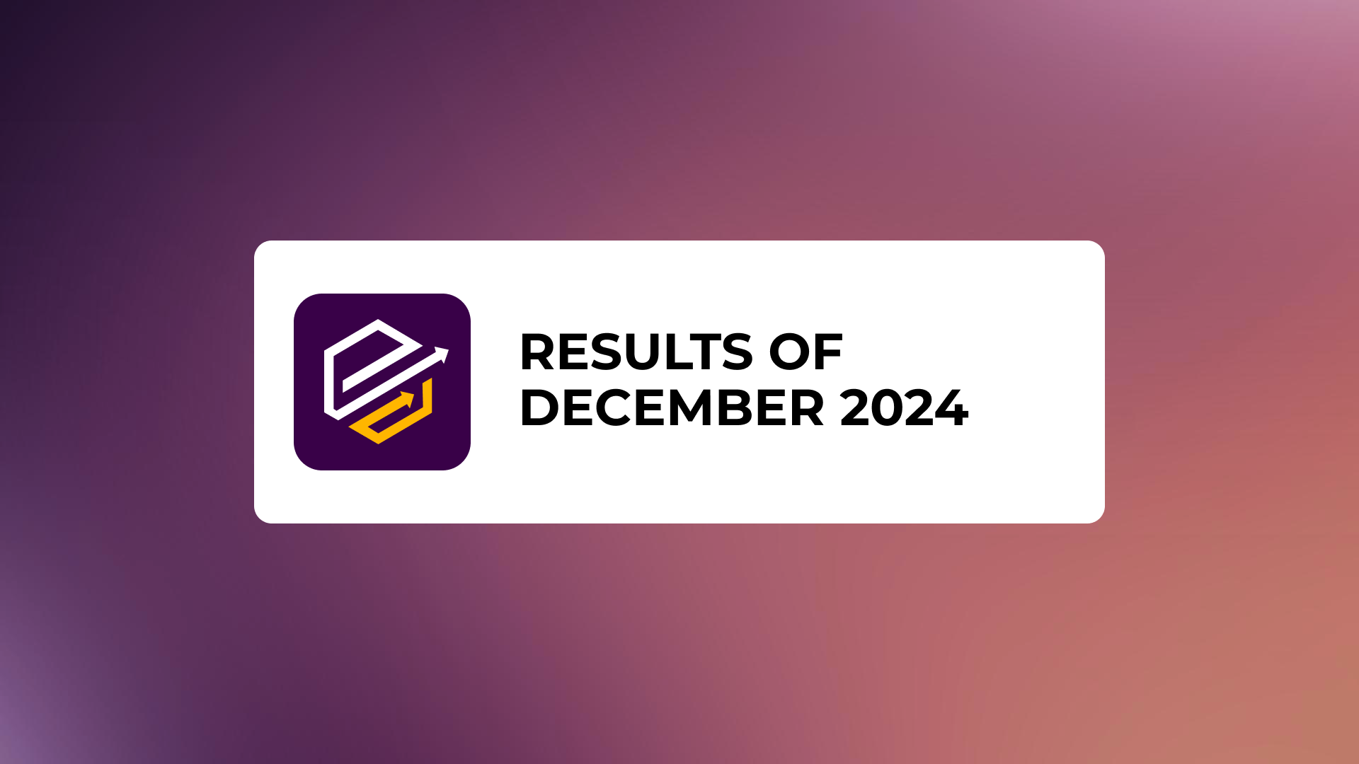 December 2024 results