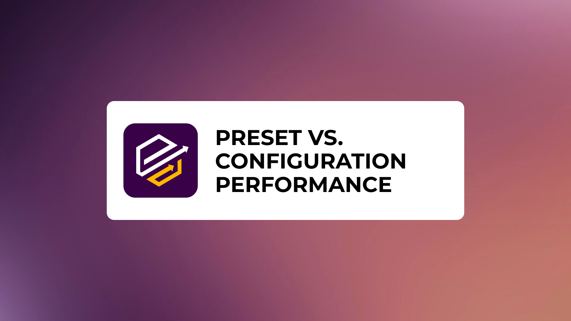 How TradeLink Calculates Preset and Configuration Performance