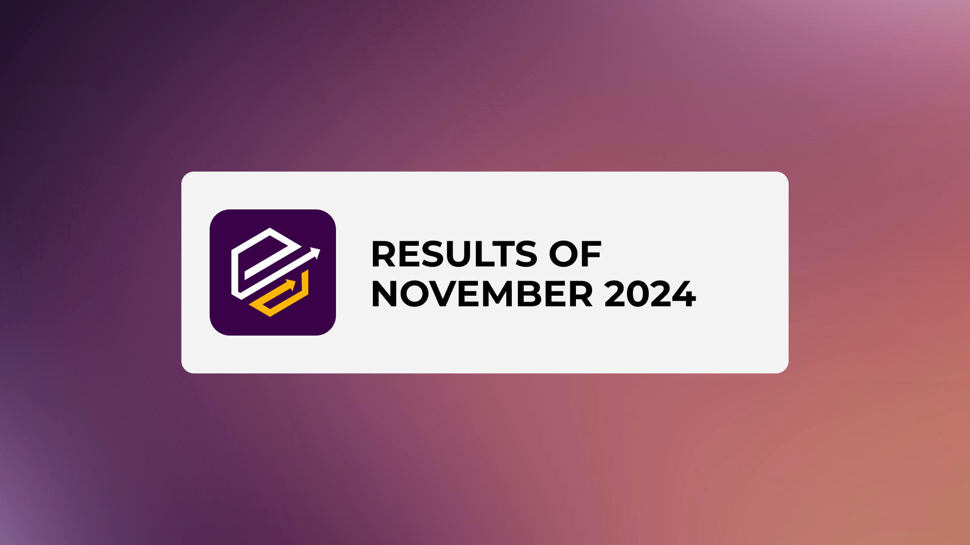 November 2024 Results